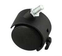 Filteilect M8 Threaded Swivel Caster Wheel 40x30mm Double Nylon Roller