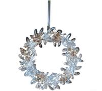Filteilect Modern Minimalist Christmas Hanging Ornaments - Clear Acrylic Glitter Decor for Holiday Tree Decoration(J)