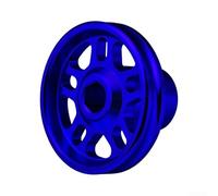 Filteilect Motorcycle Anti-Fall Cup Front Fork Protector Wheel Hub Slider Crash Guard Kit Aluminium Alloy Safety Enhancement for Riders(Blue)
