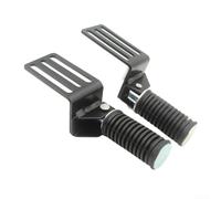 Filteilect Motorcycle Foot Pegs Folding Pedals 2Pcs, Heavy-Duty Metal With Deep Grooves, One-Click Fold, For Motorcycles Scooters Electric Motorbikes