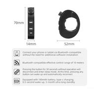 Filteilect Motorcycle Handlebar Remote Control Wireless Calls Controller, Type-C Charging, 180MAh Battery Waterproof For All Motorcycles