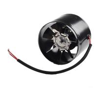 Filteilect Multifunctional Exhaust Fan 4" 6" Duct Ventilation Compatible with for Kitchen Toilet Office with Pure Copper Motor 20W/40W Metal Shell Mute Operation(4” Black)