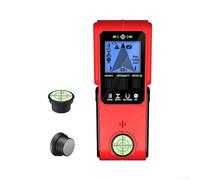 Filteilect Multifunctional Metal Wall Detector with LCD Display for Bolt, Wire and Stud Detection - 60mm Depth Range, AC Cable, Audible Alarm, Red ABS Tool for DIY