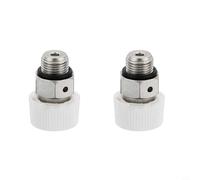 Filteilect Nickel Plated Brass Manual Radiator Air Vent Valve with Male Thread Fittings for Central Heating Radiators, Long lasting Leak-Resistant Bleeder Plug(1/8)