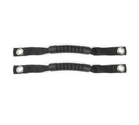 Filteilect Nylon and Rubber Interior Grab Handle Compatible with for Wrangler JK TJ YJ CJ Models - Red Roll Bar Handles for Driver and Passenger Side Installation(Black)