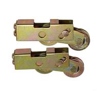 Filteilect Pair of Tandem Sliding Patio Door Roller Wheels, 32mm Diameter, Aluminum Alloy, for uPVC, Aluminium and Timber Doors, Heavy Duty, 90kg Load