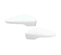 Filteilect Pair of White Painted ABS Clip-On Side View Mirror Covers Compatible with for Passat CC Compatible with for Eos Compatible with for Scirocco 2009-2017 Front Left Right