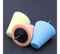 Filteilect Polishing Cone Foam Attachment for Car Buffer Tools, 80mm Wheel Polisher Accessory Made from Sponge Material Compatible with Buffing Machines