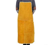 Filteilect Premium Cowhide Welding Apron 65 x 90 cm, Heavy Duty Heat & Flame Resistant Workwear for Welding, Metalworking, Carpentry, and Blacksmithing