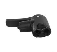 Filteilect Replacement Air Nozzle with Dual Head for and Valves, Compatible with AV British Tyre Tubes, Plastic(1PCS)