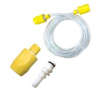 Filteilect Replacement Hose Connectors for Puzzi 8/1 and 10/1 Steam Cleaner Parts, 4.446-023.0, Includes 2.5m Water Pipe, Yellow and Nipple