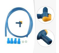 Filteilect Replacement Set Tube Plus Bite Valve Drinking for Plus Packs 100cm Proof Hose Having Blue Mouthpiece Hydration Dust 90° Nozzle for Outdoor Sports