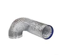 Filteilect Retractable Aluminum Foil Ventilation Duct, 80-200mm Heat Resistant Exhaust Hose for Range Hood Kitchen Bathroom HVAC Flexible Tube(100mm)