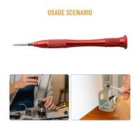 Filteilect Screwdriver Set with 2mm Slotted and Cross Tips, Alloy Steel Magnetic Bit, Anti-Slip Handle for Glasses, Watches, and Small Electronics(Flat Head)