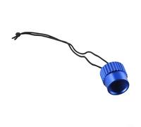 Filteilect Scuba Diving DIN Tank Valve Threaded Cover - Aluminum Dust Cap for Protection, Compatible with 5/8-14 Scuba Tanks, Black/Red/Blue/Gold/Silver (Pack of(Blue)