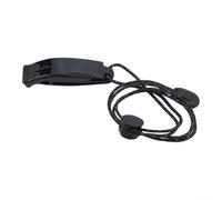 Filteilect Scuba Diving Safety Whistle Dual Frequency Waterproof Dive Signal with Lanyard for Snorkeling Swimming Boating - Black Orange Green(black)