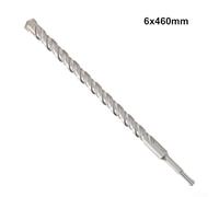 Filteilect Solid Carbide Masonry Drill Bit for Hammer Drills, Compatible with Concrete, Stone, and Brick Walls, 5-20mm Diameter, 110-460mm Length(6x460mm)