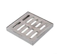 Filteilect Stainless Steel Floor Drain Cover, Heavy Duty Square Drainage Grate With Frame Anti-Slip, For Outdoor Garden Bathroom Roads, Multi Sizes(150 * 150 * 20 * 2mm)