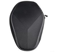 Filteilect Table Tennis Paddle Case for Ping Pong Racket Storage Bag, Waterproof Portable For EVA+PU Bag with Mesh Compartment Holds 2 Paddles & Multiple Balls, Hand Strap(black)