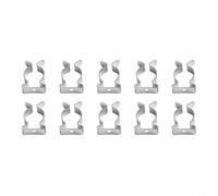 Filteilect Tool Spring Terry Clips 10 Pcs - Heavy Duty Wall Mount Spring Clip for Tool Storage, Manganese Steel Snap Hook Clamps for Brooms, Brushes, Rakes, Pipes -(16mm)