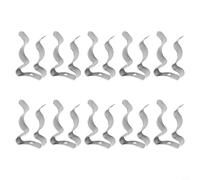 Filteilect Tool Spring Terry Clips 10 Pcs - Heavy Duty Wall Mount Spring Clip for Tool Storage, Manganese Steel Snap Hook Clamps for Brooms, Brushes, Rakes, Pipes -(19mm)