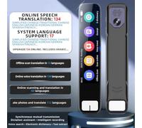Filteilect Translator Pen, Portable Translation Scanner Pen With Voice Text Reading Function Multi Language Translator Device For Travel Study Business Meeting(Black)