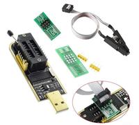 Filteilect USB Programmer CH341A for EEPROM, For BIOS, and SPI Flash - Chip Burner for 24/25 Series 8-Pin ICs with For TTL Port, Supports STC Microcontroller Programming, 5V/3.3V