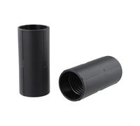 Filteilect Vacuum Hose Connector for 32mm 38mm 40mm 50mm Threaded Hoses, Inner Diameter Extension Adapter with Two-Way Pipe Fitting, 2-Pack Black Plastic Handle for(A 2PCS)