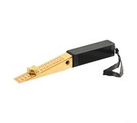 Filteilect Vernier Wedge Feeler Gauge 1-15mm Range 0.5mm Precision Copper Plated Measuring Tool for Fire Door Gap and Flatness Inspection with Lanyard for House