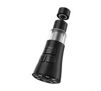 Filteilect Water Filter Faucet, 360 Degree Rotating Kitchen Tap Filter, with 3 Mode Switch Bubble Blade Shower, 316 Stainless Steel Anti Splash(Black)