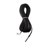 Filteilect Waterproof Digital Temperature Sensor Probe with Stainless Steel Tube, 10m Cable, -55°C to 125°C Range, High Accuracy ±0.06°C, 3.0V-5.5V Supply, 9-12