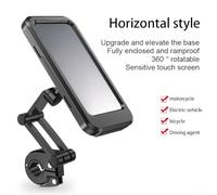 Filteilect Waterproof Phone Holder for Bike, 360° Rotatable Mount for Cycling, Compatible with Phones up to 7 Inches, Rebound Base with Three-Axis Adjustment, ABS+PC