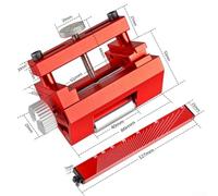 Filteilect Woodworking Sharpening Stand for Chisels and Plane | Adjustable Angle Honing Guide with Stabilizing Roller | Compatible with Tools up to 2.55 Inches(Red)
