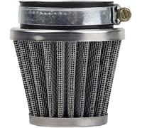 Filter 50 mm Air Filter Cleaner 50cc 110cc Motorcycle ATV Dirt Pit Bike Go Kart Oval Metallic Clamp On Refit Intake Funnel Silver