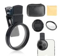 Filter 52 mm Universal for Mobile Phone Camera - Clip-On Polariser with Thread Clip for iPhone, Samsung, Android Smartphones