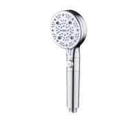 Filter 9 Modes Adjustable Shower High Pressure Head with Hose Water Saving One-Key Stop Spray Nozzle Bathroom Accessories(Sliver Shower)