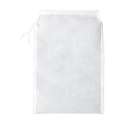 Filter Bag | 30 x 20 cm Reusable with Nylon Drawstring | Filter Mesh Bag | for Oat Milk, Fruit Juices and Vegetables, Coffee, Yogurt and