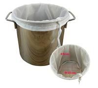 Filter Bag, Beer Brew Bag Filter, Reusable Filter Cloth, Mash Filter, Drawstring Screen Bag, Fine Mesh Sieve for Wine, Beer, Coffee, Fruit Juice, Jam, Nut Milk (35 x 45)