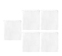 Filter Bags for Fish Tank,5X Fish Tank Aquarium Filter Bag Reusable | Freshwater and Saltwater Water Purification Accessory Zipper Closure for Zeolite, Peat