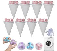 Filter Balls, Washing Machine, Reusable Laundry Balls with Floating Mesh Bags, Effectively Remove Pet Hair, Lint and Lint, Washing Balls (8 Pieces-C)