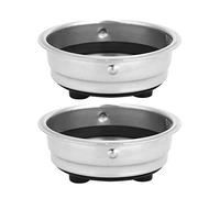 Filter Basket Removable Stainless Steel Coffee Strainer for Home Machine Accessories Single Cup Screen Maker Parts Replacement Detachable Stainless Steel Strainer Bottomless