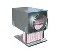 Filter box F7 with round pipe connection in various sizes NW 100 mm