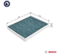 FILTER CABIN AIR 0 986 628 517 FOR VW BRJ/BMV/BMX 3.2L 6cyl TOUAREG