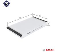 Bosch Car Cabin Filter M2059 (1987432059) Pollen Filter - OE Quality - Fits Fiat Multipla