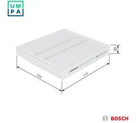 Cabin filter Particulate Filter 1 987 432 216 BOSCH for MITSUBISHI CITROËN ISUZU