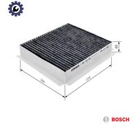 Bosch Cabin Pollen Filter 507220347 Activated Carbon for Mercedes-Benz