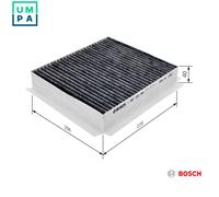 Bosch Cabin Pollen Filter 507220347 Activated Carbon for Mercedes-Benz