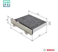 Bosch Cabin Air Filter 1 987 432 498 - Activated Carbon - for Mitsubishi