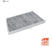 febi bilstein Cabin Filter, 1 unit, Original for Mercedes-Benz Car: C (203), CLK (209), CLC (203), Charcoal Filter