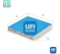 UFI Cabin Pollen Air Filter Insert 30mm Height 210mm Length Fits RENAULT